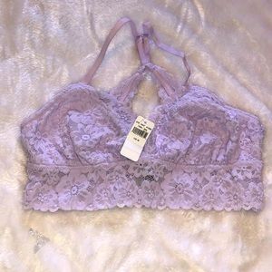 LIGHT PURPLE LACE BRALETTE FROM AERIE